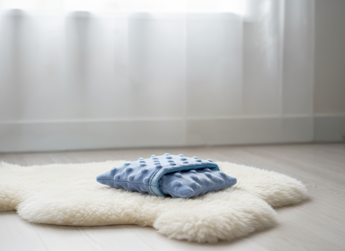 Apaizdoudou – doudou sensoriel apaisant et sa housse - bleu ciel pour enfants TDAH et TSA – Nuage Serein