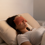 Nuage de calme rouge brique  – coussin apaisant pour les yeux – Nuage Serein