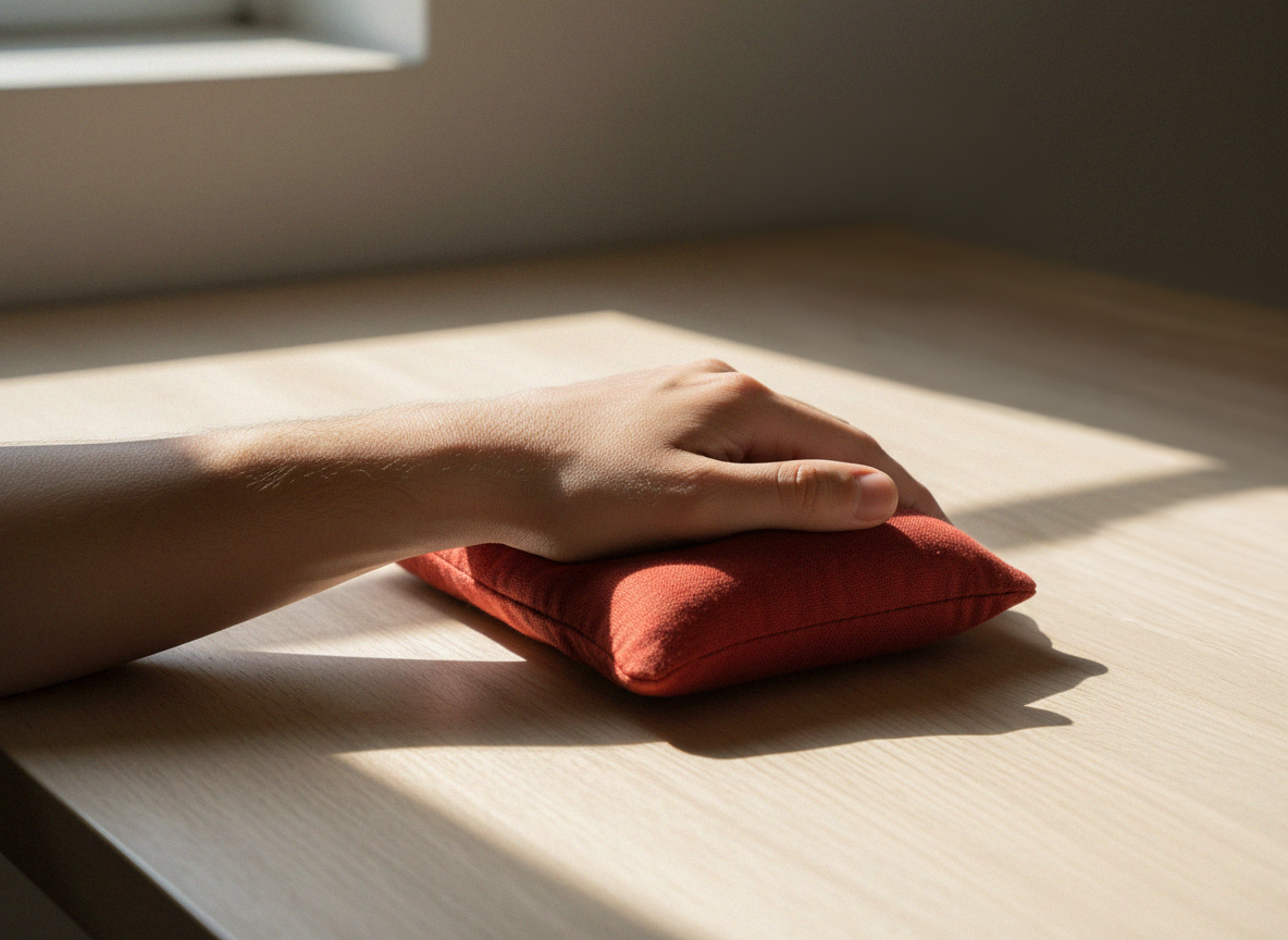 Sourizen - Repose-Poignet Lesté et Apaisant | Graines de Lin et Lavande | Pour Adultes